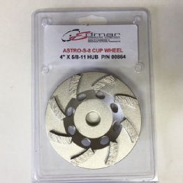 Edmar 4" Turbo Segmented Diamond Cup Wheel - 8 Segment