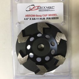 Edmar 4.5" Arrow Segment Diamond Cup Wheel