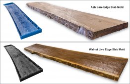 Live Edge Wood-Slab Concrete Molds