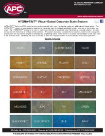 APC Hydratint Water-based Concrete Stain