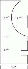 Mortex Standard Cantilever Form (Hemi Profile)