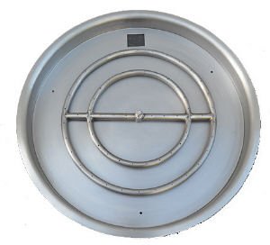 25" Firepit Pan with 18" Burner (Liquid Propane)