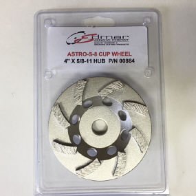 Edmar 4" Turbo Segmented Diamond Cup Wheel - 8 Segment