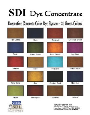 SDI Interior Acetone Dye Concentrate