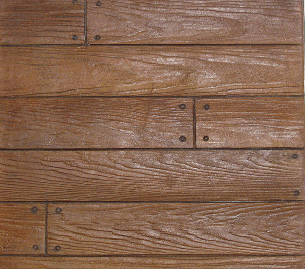Random Boardwalk Plank Stamp Concrete