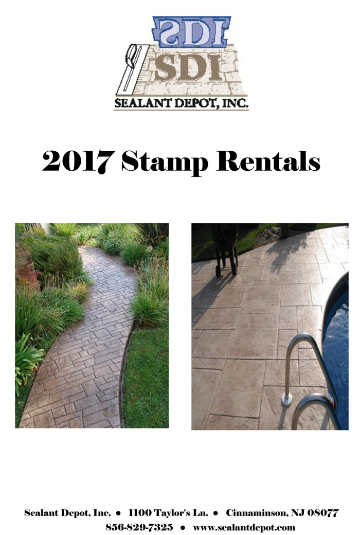 Concrete Stamp Rental Sealant Depot Inc