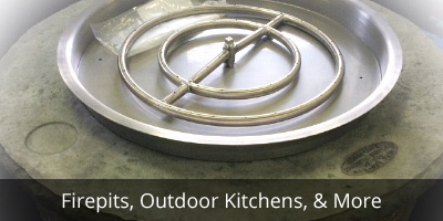 firepits and outdoor kitchen kits 