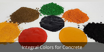 Integral colors for concrete