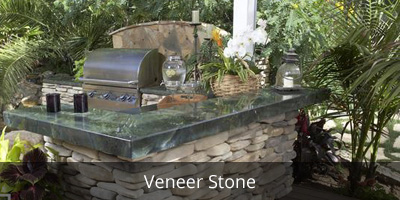Veneer Stone Outdoor Kitchen
