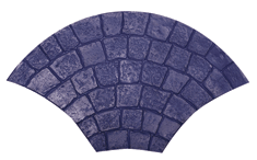 Proline European Fan cobblestone pattern stamp 