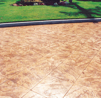 Matcrete 24" La Habra Slate Tile staped concrete 