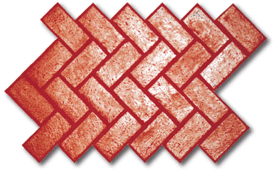 Matcrete New Brick Herringbone stamp rental