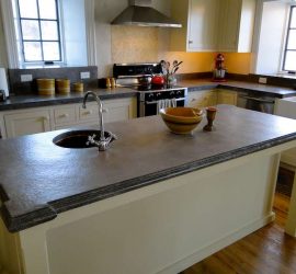 Concrete Counter Top with Decorative Edge New Jersey