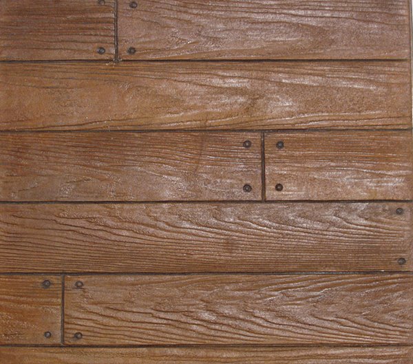 Stamped Concrete Rustic Wood Boardwalk Pennsylvania