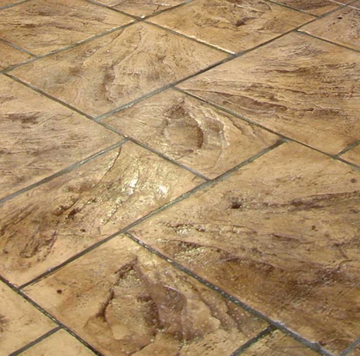 36" Ashlar Cut slate stamped concrete