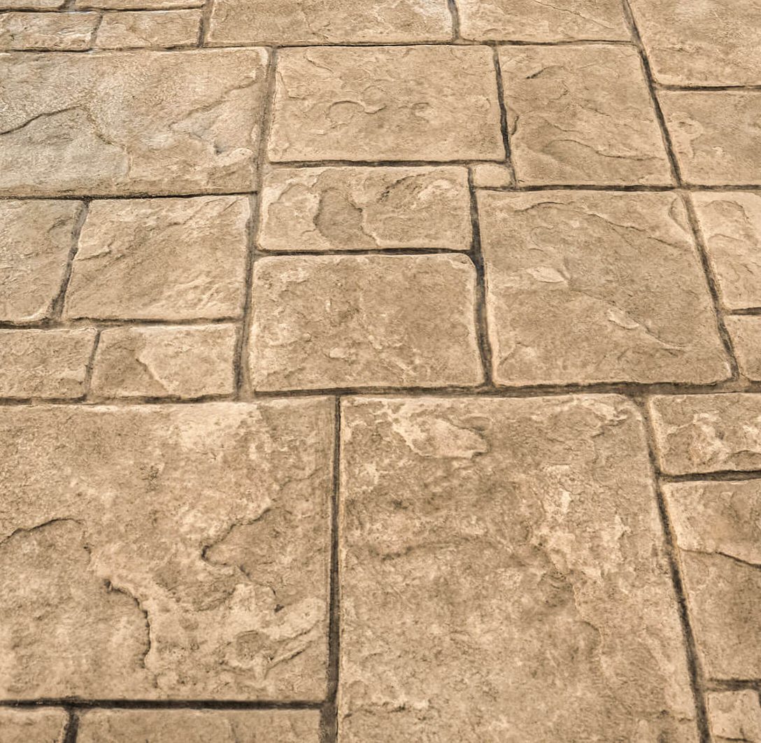English Rivenstone Stamped Concrete